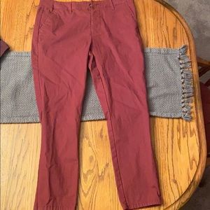 ASOS red chino pants